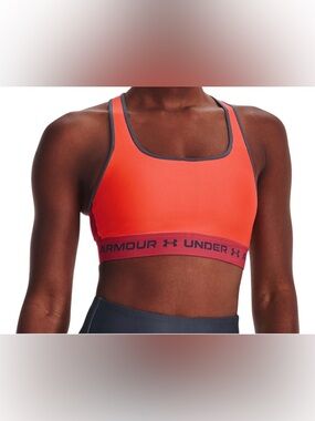 Under Armour Women's Athletic Orange & Red Sports Bra size S
